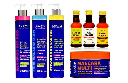 Kit Cronograma Capilar para Cabelos com Químicas - AnaZoe