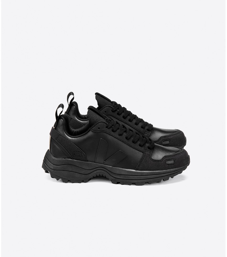 Tênis Vegano VERT X RICK OWENS HIKING STYLE VEGAN SUEDE BLACK TRANSPARENT - VertShoes